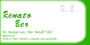 renato ber business card